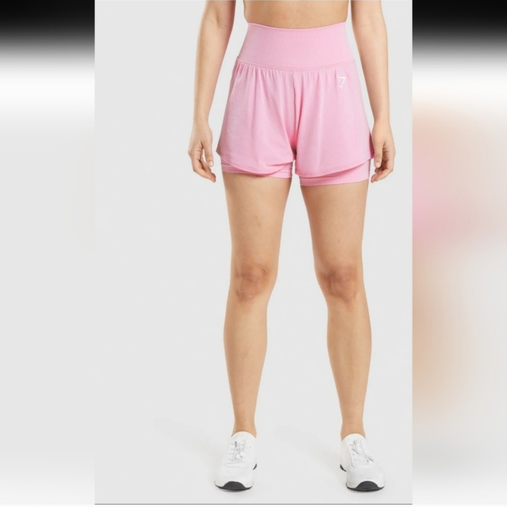 Gymshark Light Pink Women's Athletic Shorts